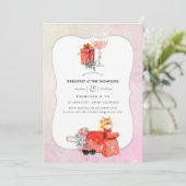 レトロムービークリスマスブレックファーストパーティー 招待状 (スタンド正面)