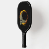 レトロムーンデッドバーニングスカルイン火災 ピックルボールラケット (左)