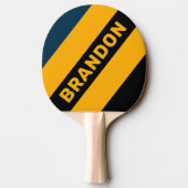 レトロムーンライはっきりしたトストライプ潮の名前 卓球ラケット (裏面)