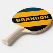 レトロムーンライはっきりしたトストライプ潮の名前 卓球ラケット (正面アングル)