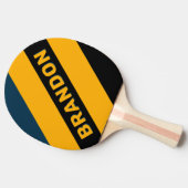 レトロムーンライはっきりしたトストライプ潮の名前 卓球ラケット (横)