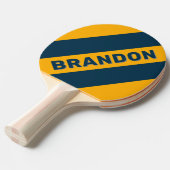 レトロムーンライトタイドはっきりした3ストライプつの名前 卓球ラケット (正面アングル)