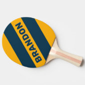 レトロムーンライトタイドはっきりした3ストライプつの名前 卓球ラケット (横)