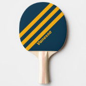 レトロムーンライトタイド3ストライプつの名前 卓球ラケット (正面)