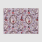 レトロメイクアップバニティリップスティックデクページ 薄葉紙 (正面)