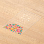 レトロメキシコの地形がマンダラ結婚ズを繁栄 アクリル招待状 (レイダウン)