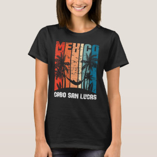 レトロメキシコカボサンルーカスパームツリーズメキシコメックス Tシャツ