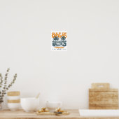 レトロメキシコ湾Est 1550フォーエバービーチ湾O ポスター (キッチン)