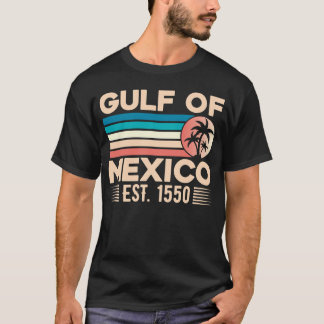 レトロメキシコ湾Est 1550メキシコ国旗 Tシャツ