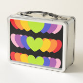 レトロメタルレインボーハート メタルランチボックス (裏面)