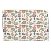 レトロメディアパターン枕カバー 枕カバー (正面)