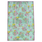 レトロメドクラシックウ花 ミディアムペーパーバッグ (裏面)