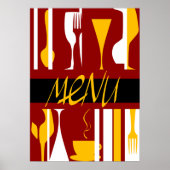 レトロメニュー ポスター (正面)