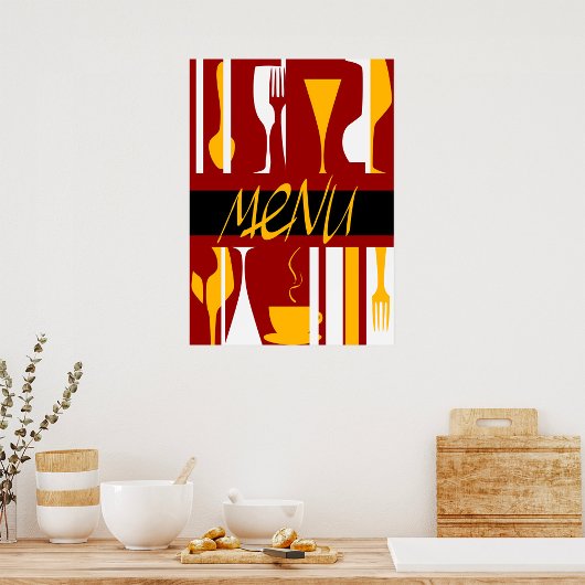 レトロメニュー ポスター