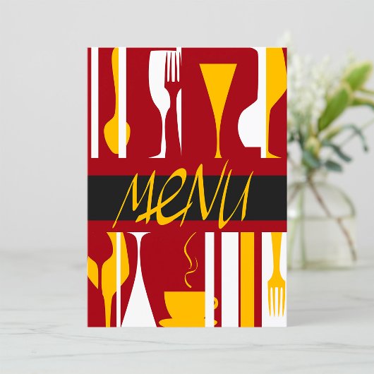 レトロメニュー 招待状