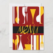 レトロメニュー 招待状 (正面)