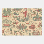 レトロメモリ ラッピングペーパーシート (正面2)