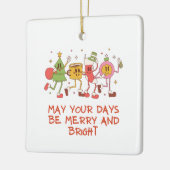 レトロメリーで明るい セラミックオーナメント (左)