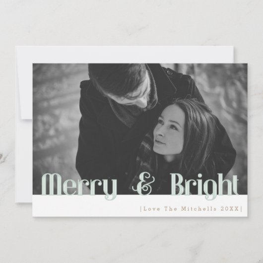レトロメリーとブライト |休日の写真 シーズンカード (正面)