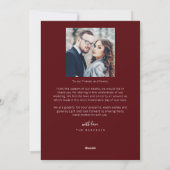 レトロメリーとミニマ結婚したリストのフォトレッド シーズンカード (裏面)