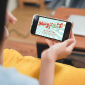 レトロメリーと明るいクリスマスパーティー 招待状