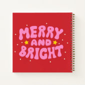 レトロメリーアンドブライトホリデーデザイン ノートブック (裏面)