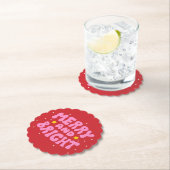 レトロメリーアンドブライトホリデーデザイン ペーパーコースター (インサイチュ)