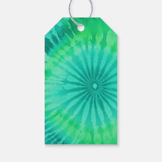 レトロメリークリスマスのネクタイ – 染料ティール（緑がかった色）写真70sビービー ギフトタグ (裏面)