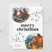 レトロメリークリスマスカード シーズンカード (正面)