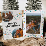レトロメリークリスマスカード シーズンカード<br><div class="desc">フォトクリスマスカード – おパーソナライズされた客様の準備が完了！</div>