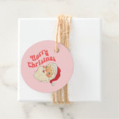 レトロメリークリスマスサンタギフトラベル フェイバータグ (インサイチュ)