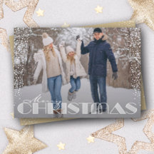 レトロメリークリスマスタイポグラフィ