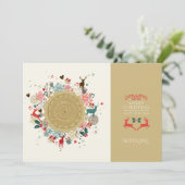 レトロメリークリスマスハッピー新年 シーズンカード (スタンド正面)