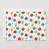 レトロメリークリスマスフォトコラージュ シーズンカード (裏面)