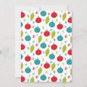 レトロメリークリスマスフォトコラージュ 招待状 (裏面)