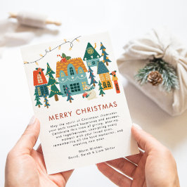 レトロメリークリスマスホリデーカード シーズンカード