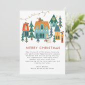 レトロメリークリスマスホリデーカード シーズンカード (スタンド正面)