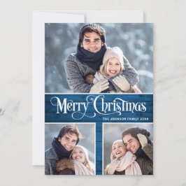 レトロメリークリスマス素朴3 PHOTO Greeting シーズンカード