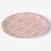 レトロメリークリスマス ペーパープレート (アングル)