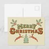 レトロメリークリスマス ポストカード (正面/裏面)