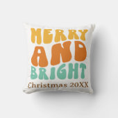 レトロメリーグルーヴィと明るいクリスマス クッション (正面)