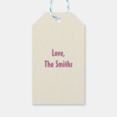 レトロメリーゴーラウンド子名ハッピーバースデー ギフトタグ (裏面)