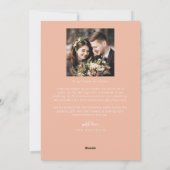 レトロメリーピーチ結婚した&フォトホリデーカード シーズンカード (裏面)