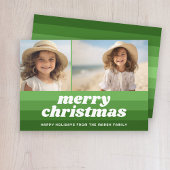 レトロメリーラインアートグリーン – 2写真 – 70s Vibe シーズンカード