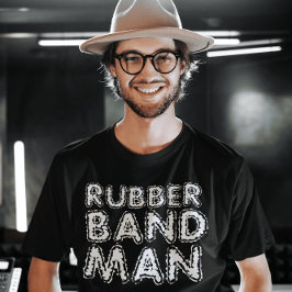 レトロメンズラバーバンドマンTシャツ Tシャツ