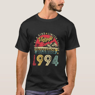 レトロメンズ30thバースデーギフトヴィンテージ1994年12月 tシャツ