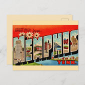 レトロメンフィスあいさつ葉書 ポストカード (正面/裏面)