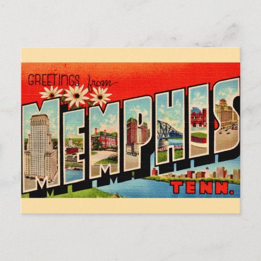 レトロメンフィスあいさつ葉書 ポストカード (正面)