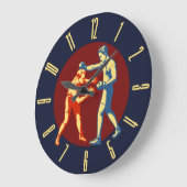 レトロメンボクシング ラージ壁時計 (傾斜)