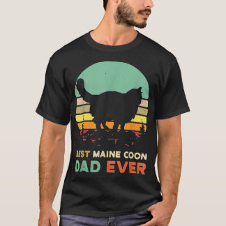 レトロメーヌクーン猫好きペットオーナーパパヴィンテージM Tシャツ
